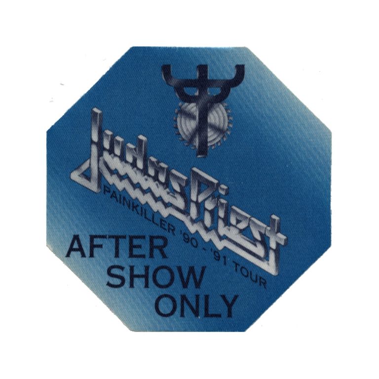 Judas Priest 1990 Painkiller Concert Tour Aftershow Backstage Pass