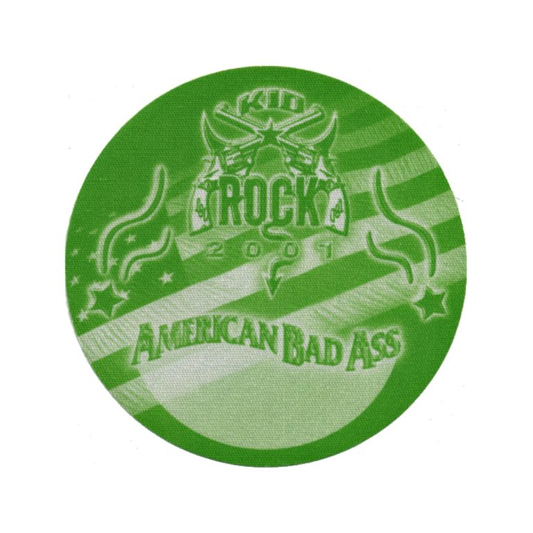 Kid Rock 2001 American Bad Ass Concert Tour All Access Backstage Pass
