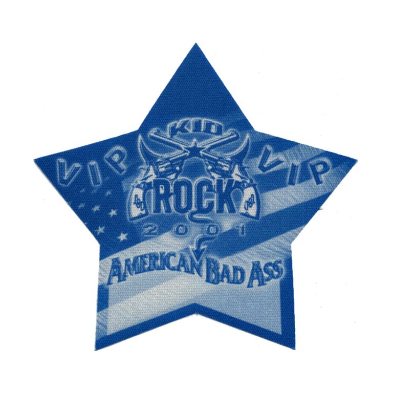 Kid Rock 2001 American Bad Ass Concert Tour VIP Backstage Pass