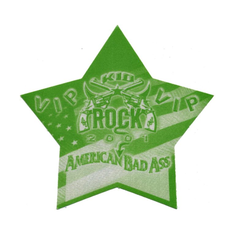 Kid Rock 2001 American Bad Ass Concert Tour VIP Backstage Pass