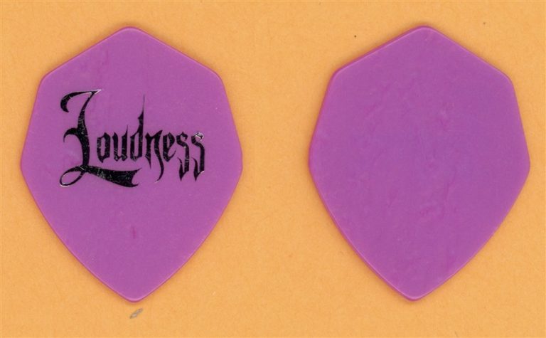 Loudness Akira Takasaki Vintage Guitar Pick - 1991 On the Prowl Tour