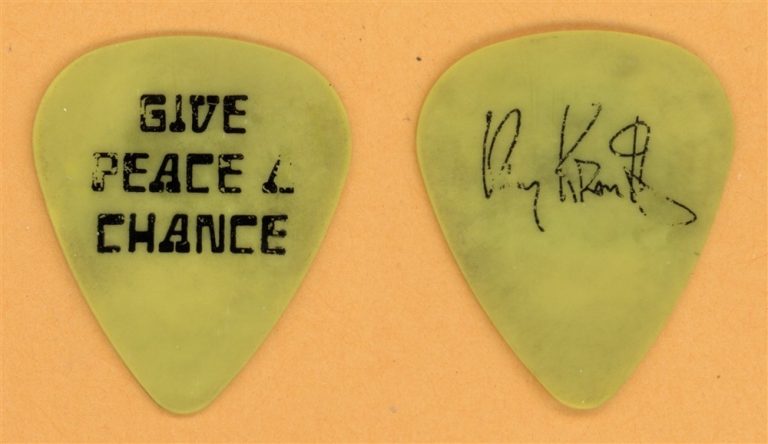 Lenny Kravitz Give Peace Vintage Guitar Pick - 1991 Mama Said Tour - Stage Used