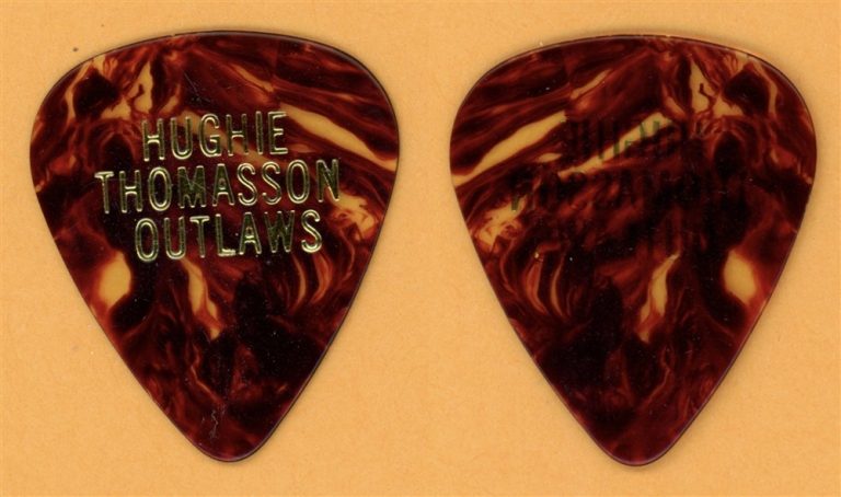 Outlaws Hughie Thomasson Vintage Guitar Pick - 1990 US Tour