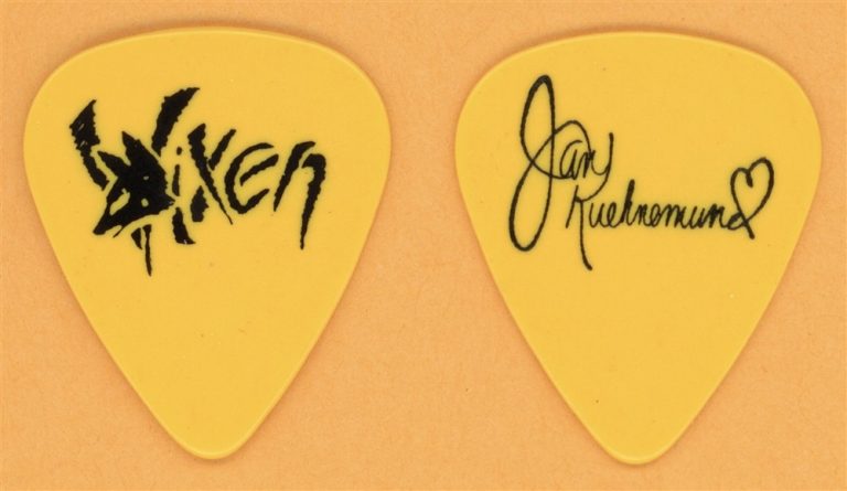 Vixen Jan Kuehnemund Vintage Guitar Pick - 1989 Rev It Up Tour