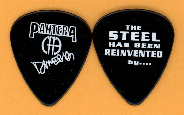 Pantera Dimebag Darrell Abbott Vintage Guitar Pick - 2001 Reinventing Steel Tour