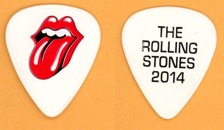 Rolling Stones Keith Richards Vintage Guitar Pick - 2014 On Fire Tour