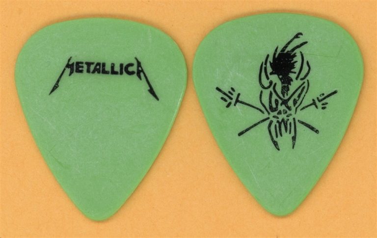 Metallica James Hetfield Vintage Guitar Pick - 1993 Black Album Tour - Scary Guy