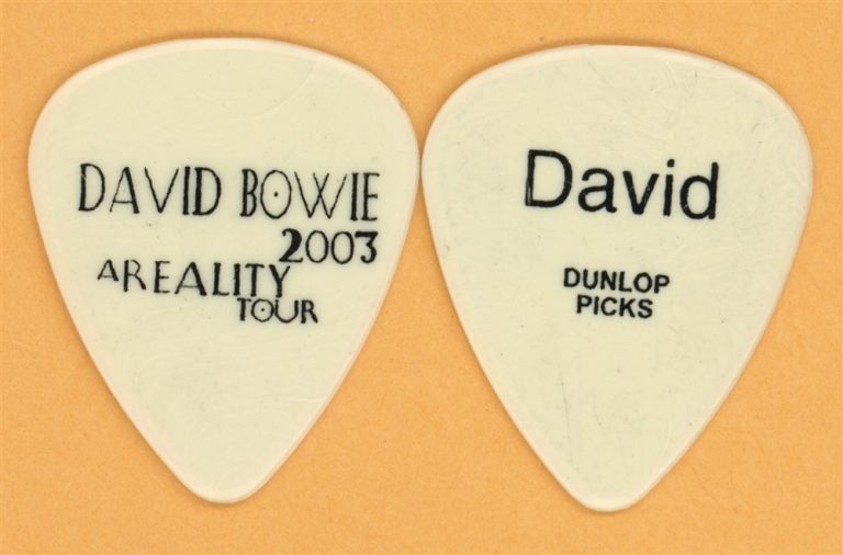 David Bowie Vintage Guitar Pick - 2003 A Reality Tour