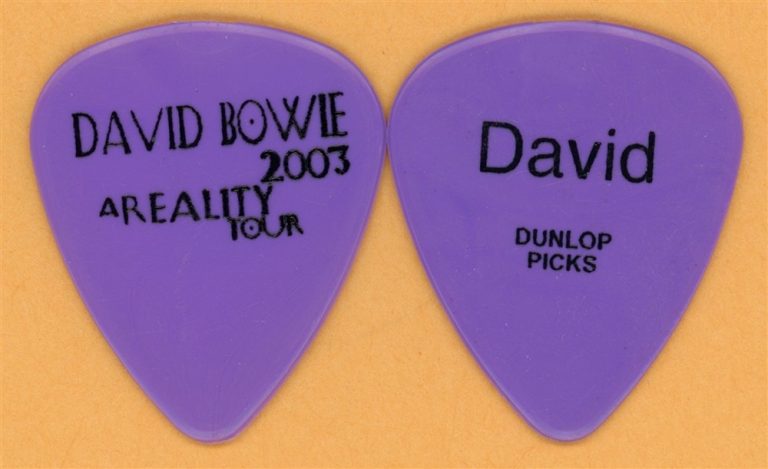 David Bowie Vintage Guitar Pick - 2003 A Reality Tour