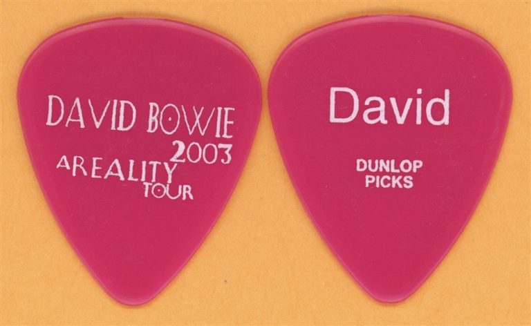David Bowie Vintage Guitar Pick - 2003 A Reality Tour