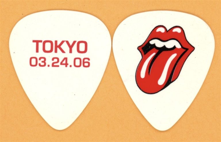 Rolling Stones Keith Richards TOKYO Vintage Guitar Pick - 2006 Bigger Bang Tour