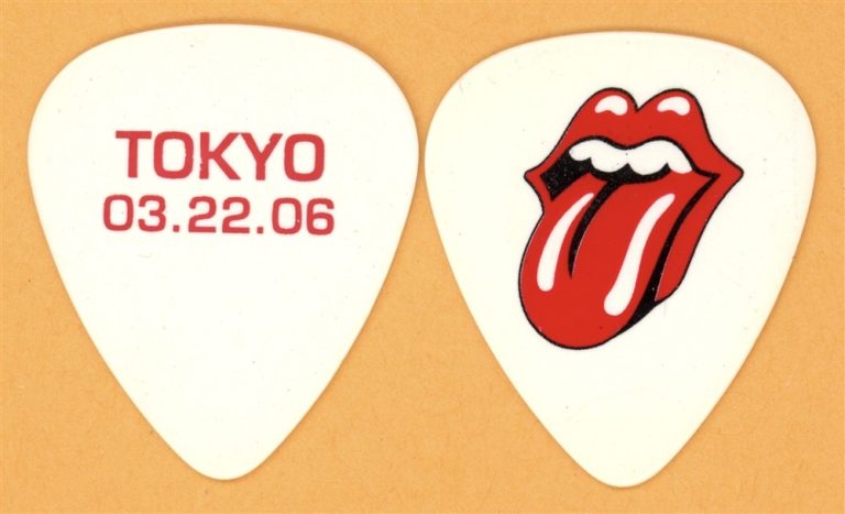 Rolling Stones Keith Richards TOKYO Vintage Guitar Pick - 2006 Bigger Bang Tour