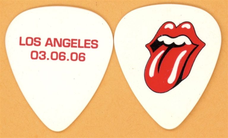 Rolling Stones Keith Richards LOS ANGELES Guitar Pick - 2006 Bigger Bang Tour