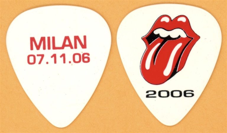Rolling Stones Keith Richards MILAN Vintage Guitar Pick - 2006 Bigger Bang Tour