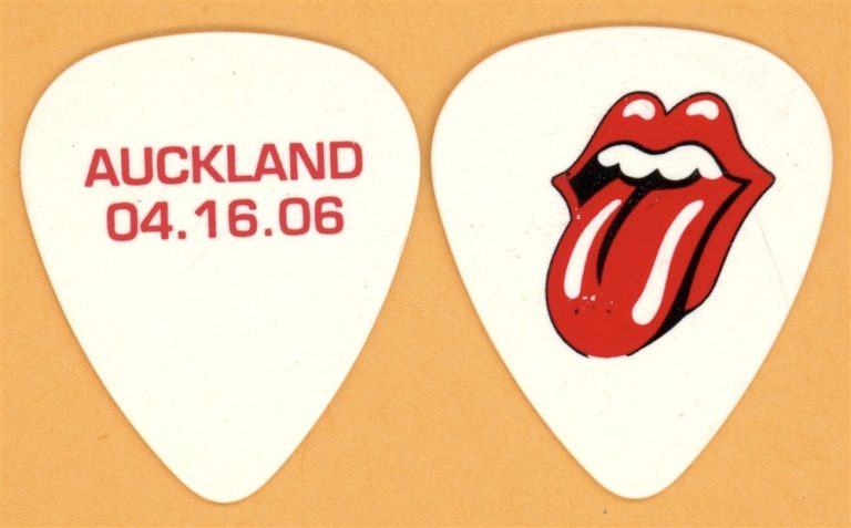 Rolling Stones Keith Richards AUCKLAND Guitar Pick - 2006 Bigger Bang Tour