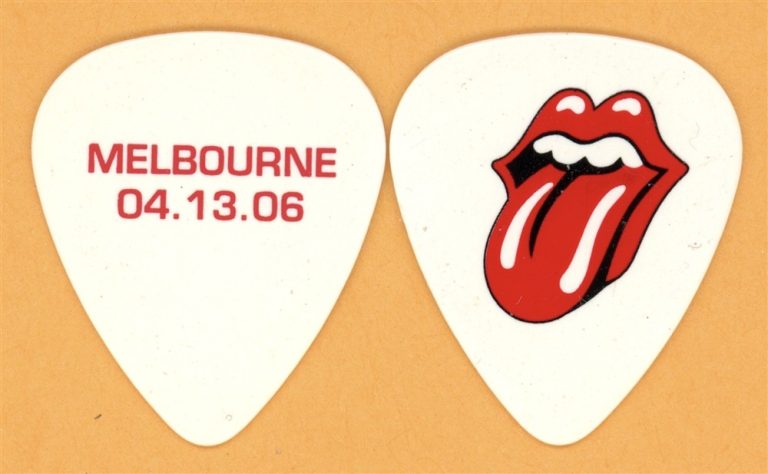 Rolling Stones Keith Richards MELBOURNE Guitar Pick - 2006 Bigger Bang Tour
