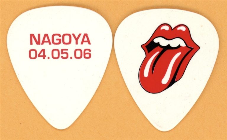 Rolling Stones Keith Richards NAGOYA Vintage Guitar Pick - 2006 Bigger Bang Tour