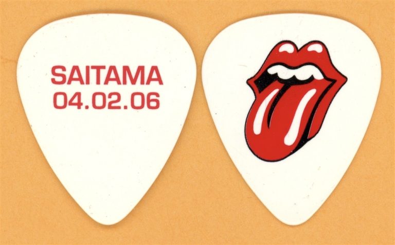 Rolling Stones Keith Richards SAITAMA Guitar Pick - 2006 Bigger Bang Tour