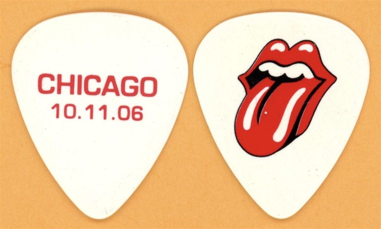 Rolling Stones Keith Richards CHICAGO Guitar Pick - 2006 Bigger Bang Tour