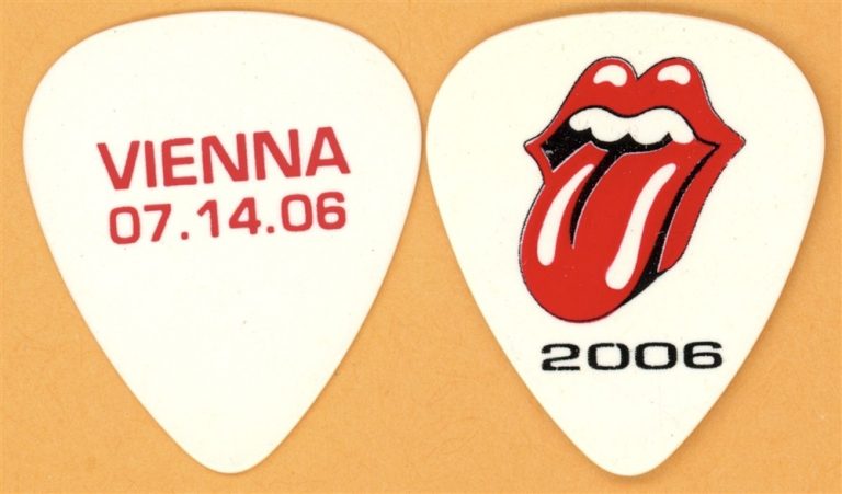 Rolling Stones Keith Richards VIENNA Vintage Guitar Pick - 2006 Bigger Bang Tour