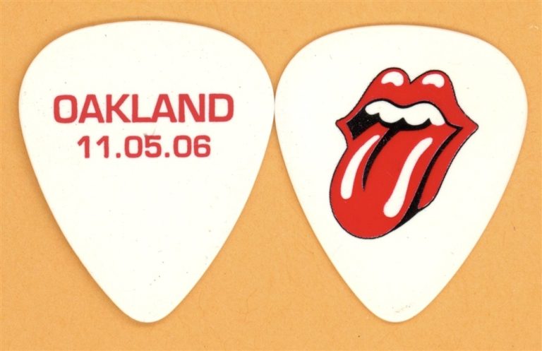 Rolling Stones Keith Richards OAKLAND Guitar Pick - 2006 Bigger Bang Tour