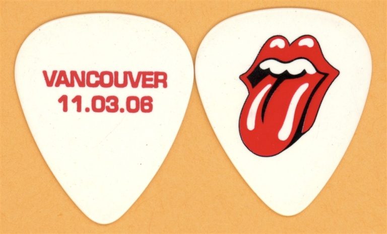 Rolling Stones Keith Richards VANCOUVER Guitar Pick - 2006 Bigger Bang Tour