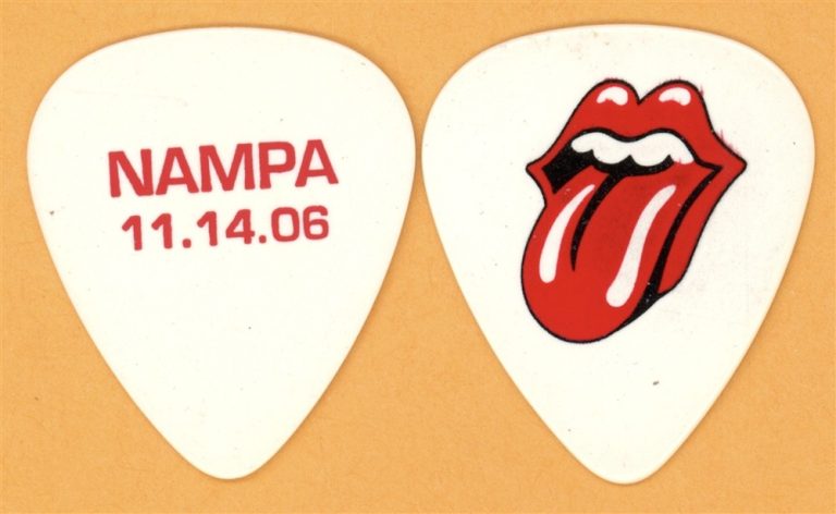 Rolling Stones Keith Richards NAMPA Vintage Guitar Pick - 2006 Bigger Bang Tour