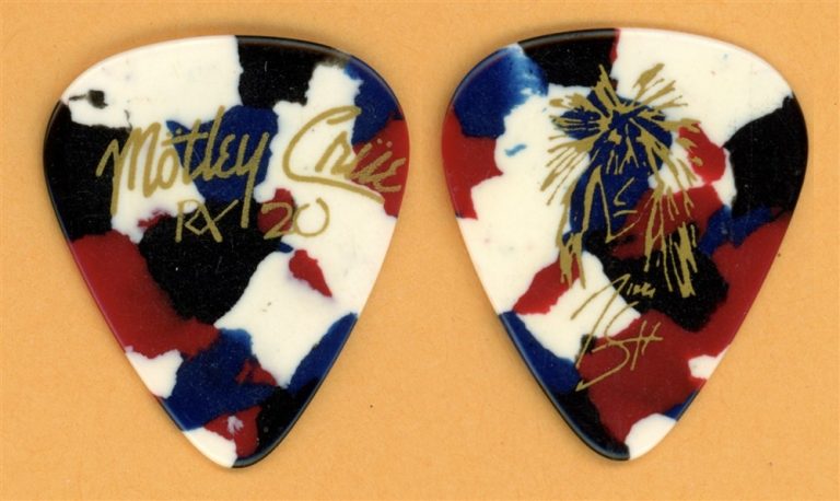Motley Crue Nikki Sixx Vintage Guitar Pick - 2009 RX 20 Tour