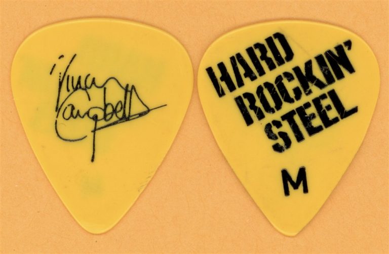 Whitesnake Vivian Campbell Hard Rockin' Steel (Large M) Guitar Pick - 1986 Tour