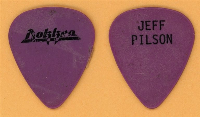 Dokken Jeff Pilson Vintage Guitar Pick - 1984 Tooth and Nail Tour