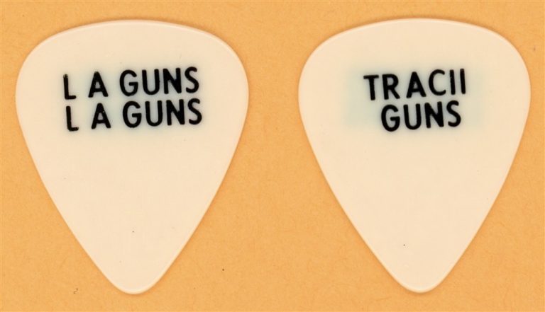 LA Guns Tracii Guns Vintage Guitar Pick - 1988 US Tour