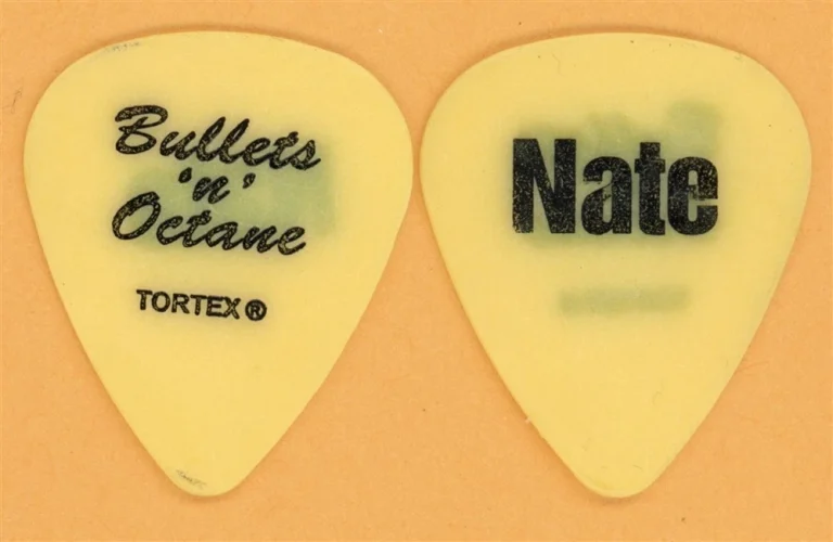 Bullets N Octane Nate Large Vintage Guitar Pick - 2000 US Tour