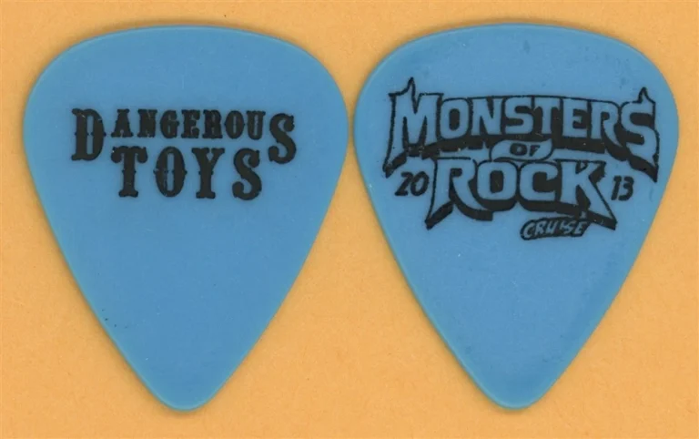 Dangerous Toys Paul Lidel Vintage Guitar Pick - 2013 Monsters of Rock Toys