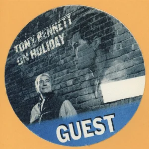 Tony Bennett 1997 On Holiday Concert Tour Guest Backstage Pass
