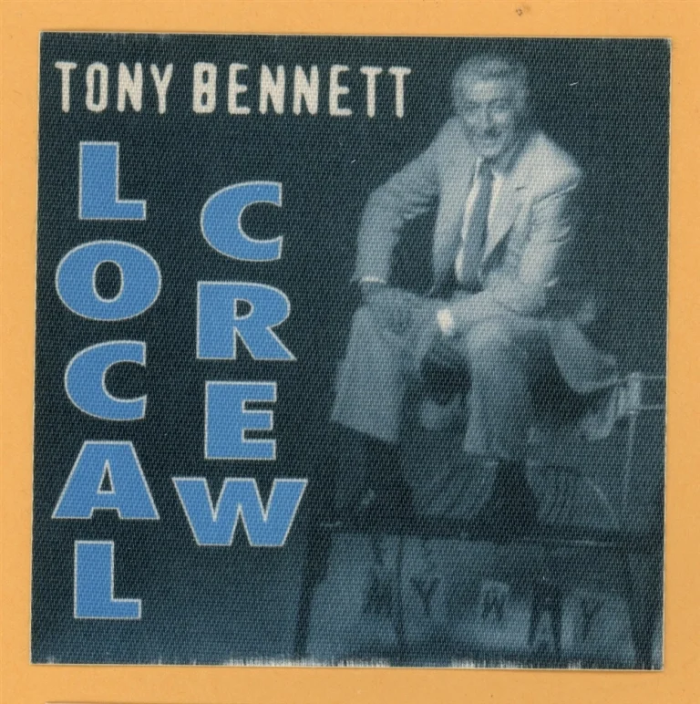 Tony Bennett 2012 Concert Tour Crew Backstage Pass