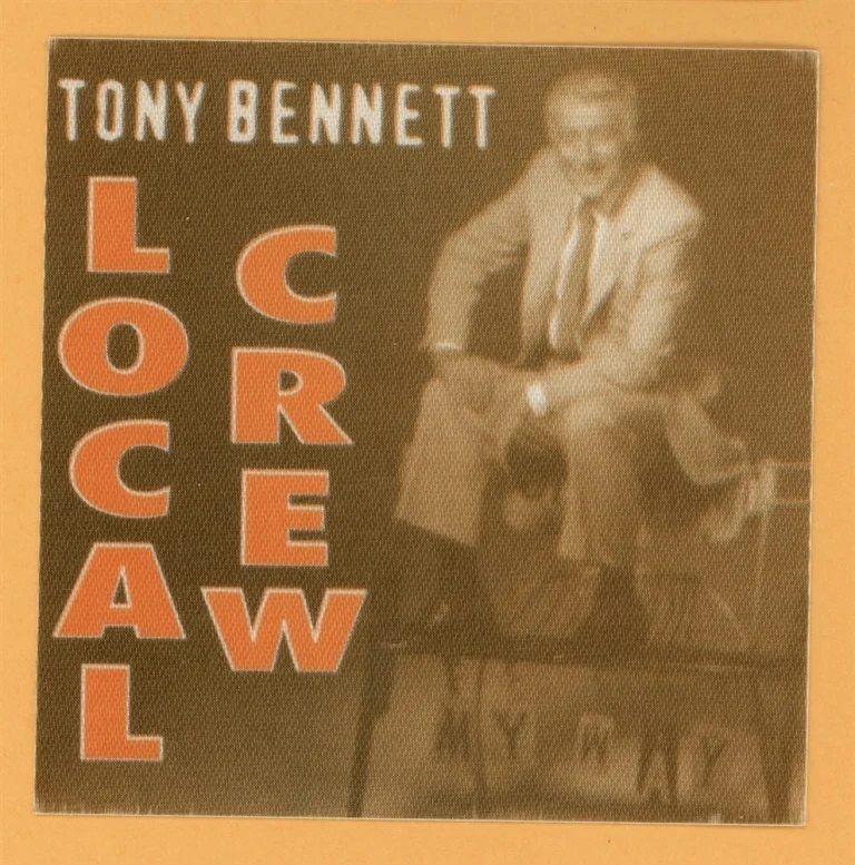 Tony Bennett 2012 Concert Tour Crew Backstage Pass