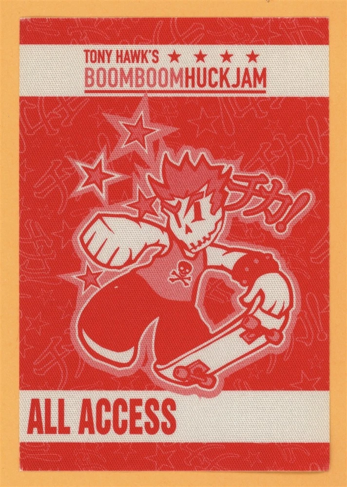 Tony Hawk 2002 Boom Boom Huck Jam All Access Backstage Pass