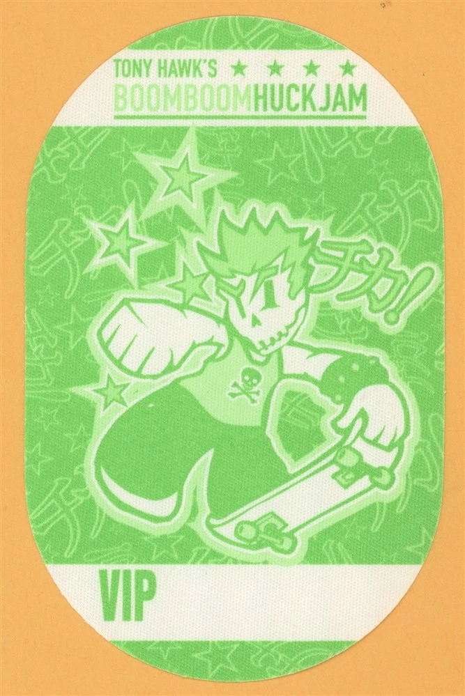 Tony Hawk 2002 Boom Boom Huck Jam VIP Backstage Pass