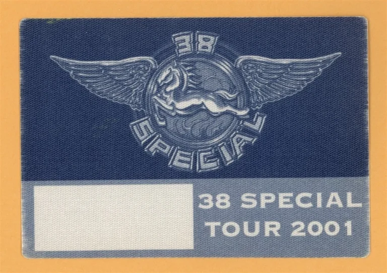 38 Special 2001 Tour Backstage Pass