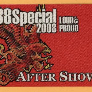 38 Special 2008 Tour AFTER SHOW Backstage Pass