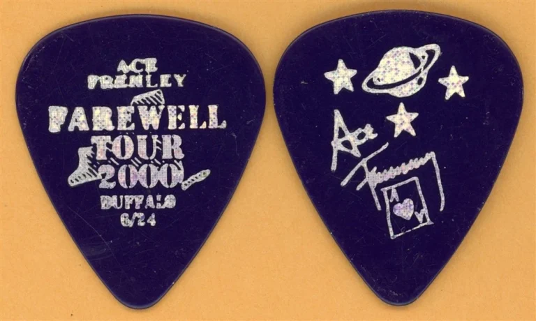 KISS 2000 Farewell Tour Ace Frehley Vintage Guitar Pick - Buffalo, NY