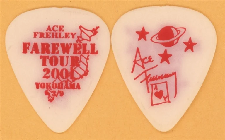 KISS 2000 Farewell Tour Ace Frehley Vintage Guitar Pick - Yokohama, JPN