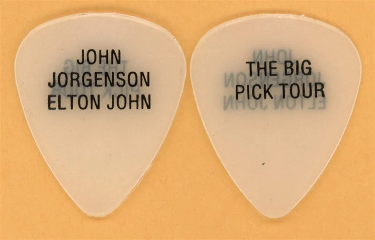 Elton John John Jorgenson Vintage Guitar Pick - 1997 Big Picture Tour