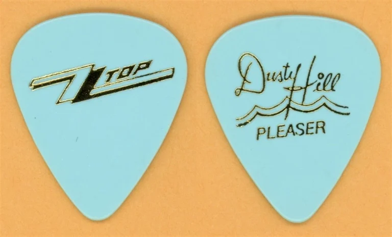 ZZ Top Dusty Hill Pleaser Vintage Guitar Pick - 1990 Recylcer Tour