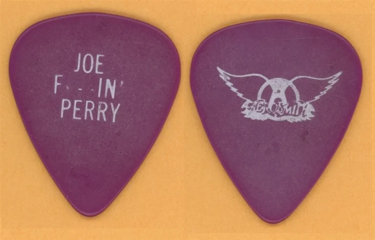 Aerosmith Joe F---IN' Perry Vintage Guitar Pick - 1985 Done With Mirrors Tour