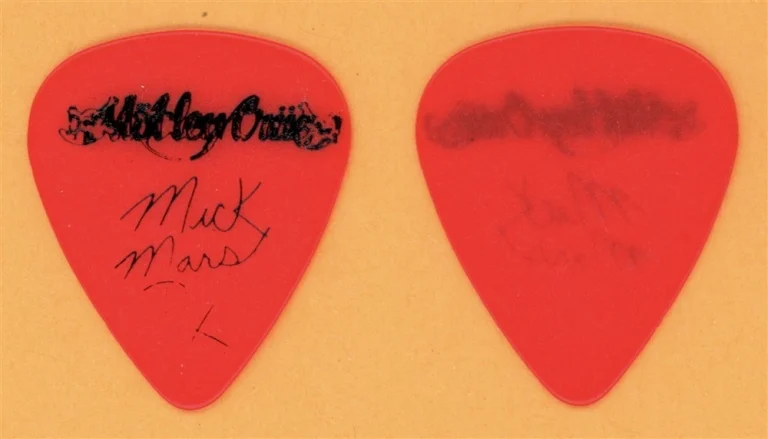 Motley Crue Mick Mars Vintage Guitar Pick - 1989 Dr. Feelgood Tour - Misprint