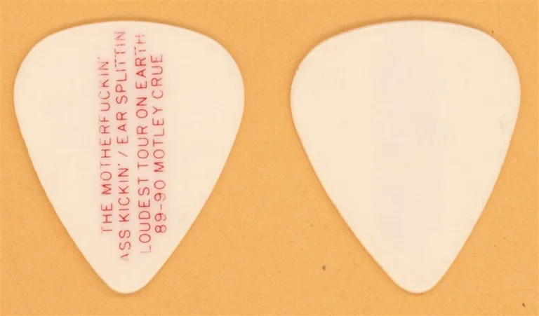 Motley Crue Nikki Sixx Vintage Guitar Pick - 1989 Dr. Feelgood Tour - Misprint