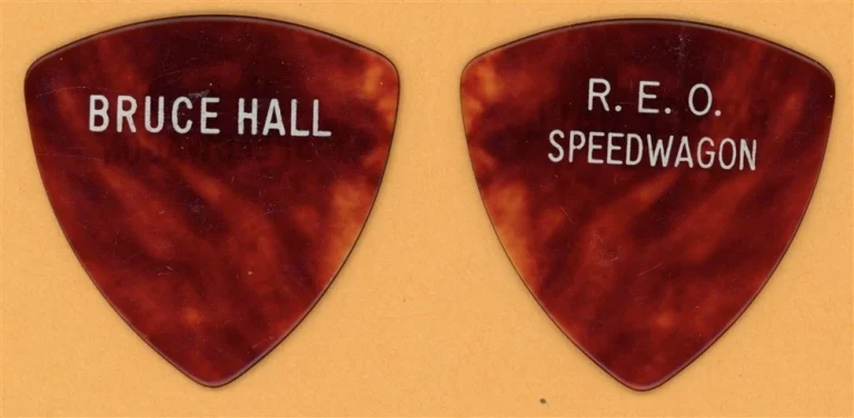 REO Speedwagon Bruce Hall Vintage Guitar Pick - 1979 Nine Lives Tour