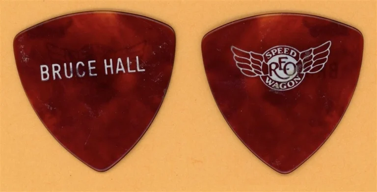REO Speedwagon Bruce Hall Vintage Guitar Pick - 1979 Nine Lives Tour