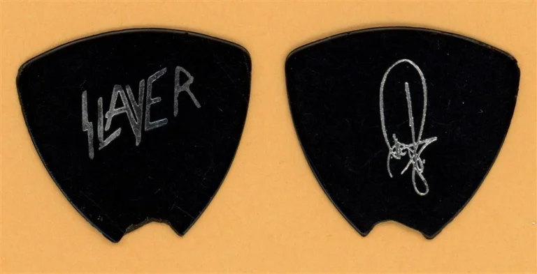 Slayer Tom Araya Vintage Guitar Pick - 1987 Reign In Blood Tour - USED